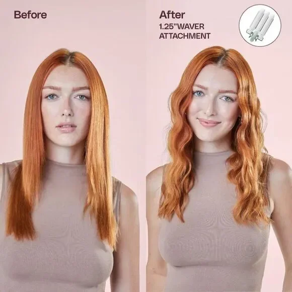 Mane 1.25” Jumbo Hair Waver and Interchangeable Base Set Mermaid NEW Retail $100 - Picture 11 of 13